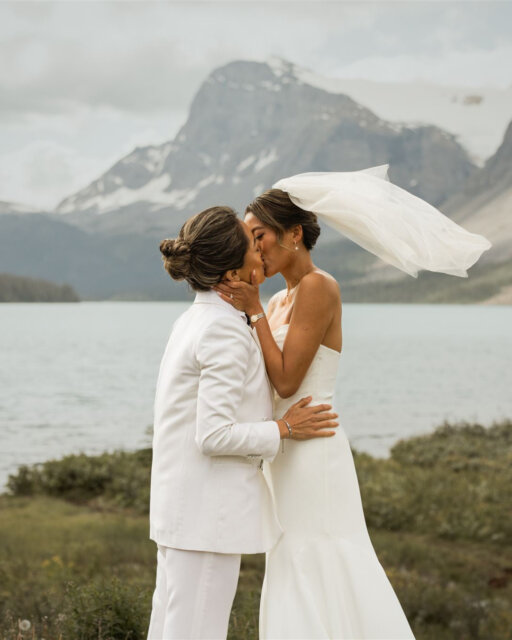 What if your wedding was more than just a day....say, it was your greatest adventure yet? Joanne (she/her) and Joyee (she/her) turned their dream into reality with a breathtaking three-day elopement in Banff National Park, surrounded by loved ones who crossed continents, just for them 🖤⁠
⁠
From an intimate lakeside ceremony inspired by 'mountain vows,' (phoar!) to sharing BBQ nights at their cozy cabin, and soaring in a helicopter above the Rockies, every moment was layered with meaning and so, so much joy. ⁠
⁠
Their celebration wasn’t just about saying 'I do' - it was about savoring every connection, honoring family, and embracing adventure together.⁠
⁠
You'll find all of the details, up over on the blog. Links in the usual spot for ya!⁠
⁠
Featured in @dancingwithher⁠
Lovers @jchings & @joyeelammm⁠
Photography by @willowandwolfweddings⁠
⁠
Caterer @brieandbanquet⁠
Cake @sweetmemoriescakery.ab⁠
Officiant @marriedbycole⁠
Dress Boutique @missbrideweddingshop⁠
Dress Designer @jennyyoonyc⁠
Florist @alphineblooms.ca⁠
Hair & Makeup @juliajoybeautyco⁠
Pants @frey.tailored⁠
Rings @ryderdiamonds⁠
Stationery @slantsandswirls⁠
Venue @banff.national.park & @stixcabin