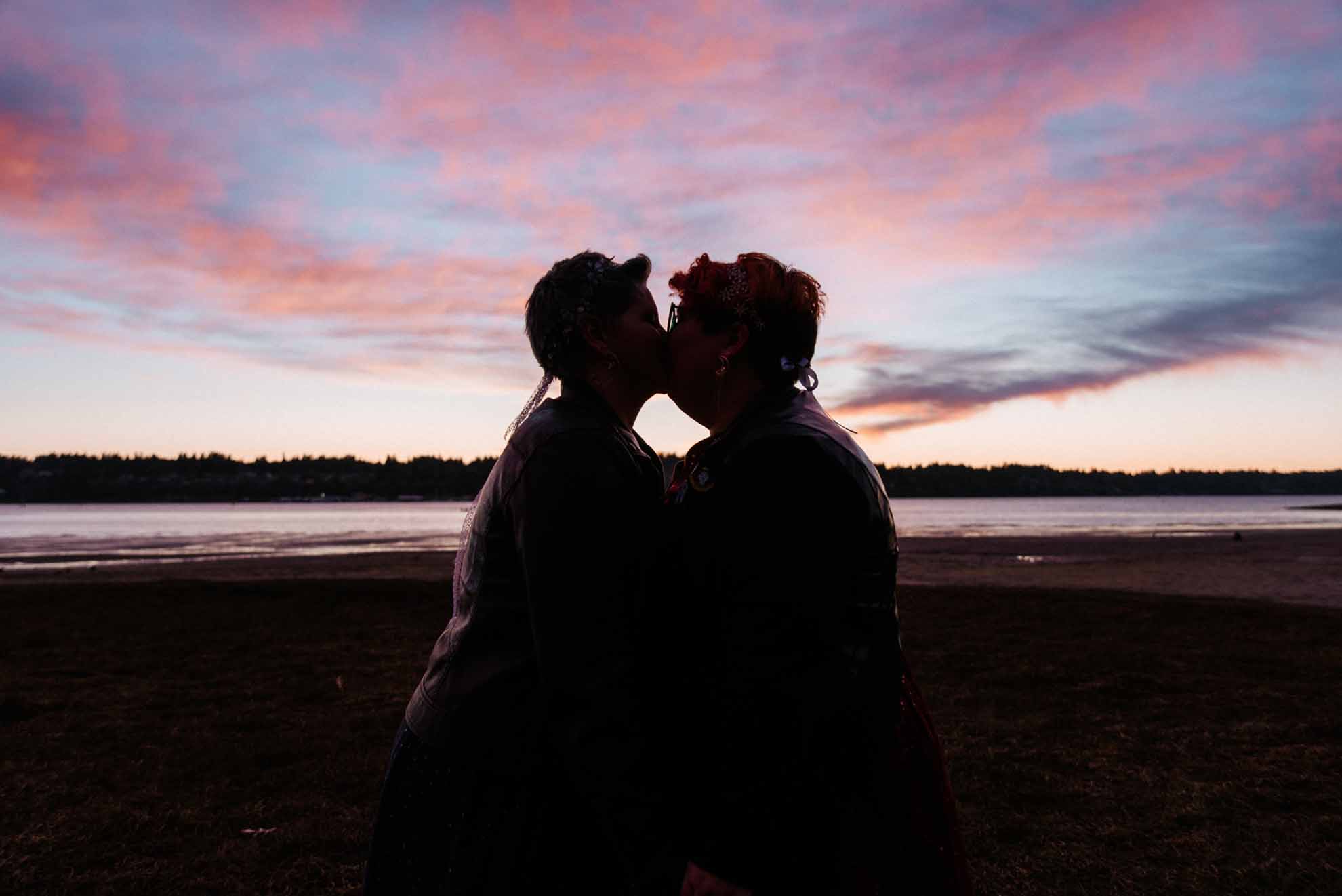 Emett Joseph photography queer two grooms gay lgbtq+ wedding elopement photography Seattle Washington Dancing With Her magazine