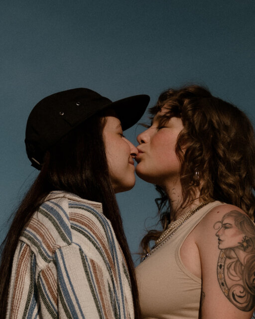 Brooke and Courtney met, went on a four-hour first date, and just… kept talking. By date three there was a kiss that made everything else blur out and suddenly it was very obvious they were in trouble (the good kind).⁠
⁠
They did seven months of long distance. Somewhere between ferry terminals and a 14+ hour road trip filled with changed plans and hangry moments, they realised something important: they’re really good at doing life together ❤️⁠
⁠
Court talks about Brooke lighting up a room, karaoke mic in hand. Brooke talks about Court letting her child-like self out, the silliness, the laughter. They both speak about communication - actually asking for what you need instead of expecting mind-reading. ⁠
⁠
And then there’s the eyelash tradition. Every loose eyelash gets the same silent wish: I wish to marry you. The other always responds, “I do.”⁠
⁠
You'll find their love tale, and this super adorable photoshoot, is over on the blog for you, you know where you'll find the link 👆⁠
⁠
Captured by @caprikimberlyphoto