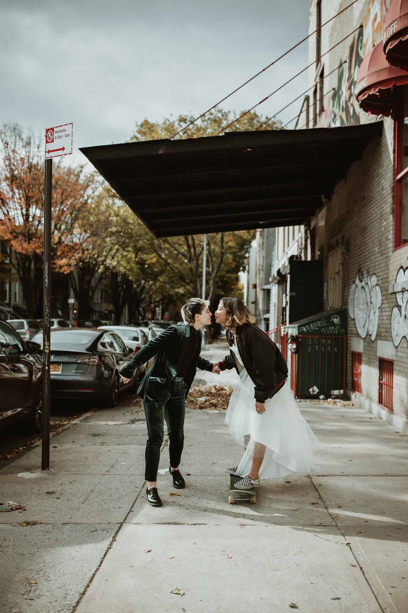 Lucie B. Photo Brooklyn New York City lesbian gay queer lgbtq+ couple love elopement Dancing With Them magazine (2)