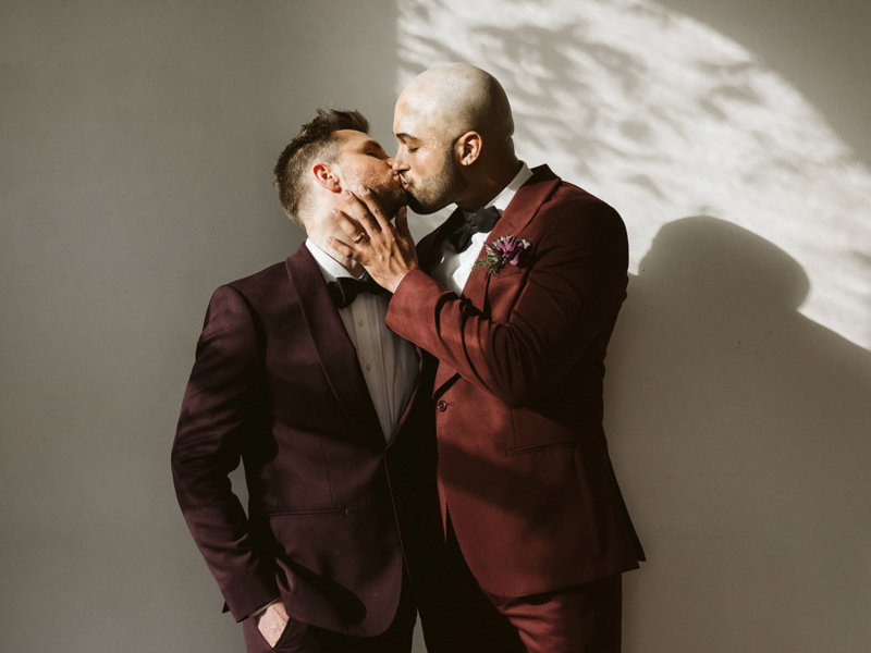 Rachel Brookstein Portland Oregon USA gay two grooms MR & MR wedding elopement Dancing With Them magazine