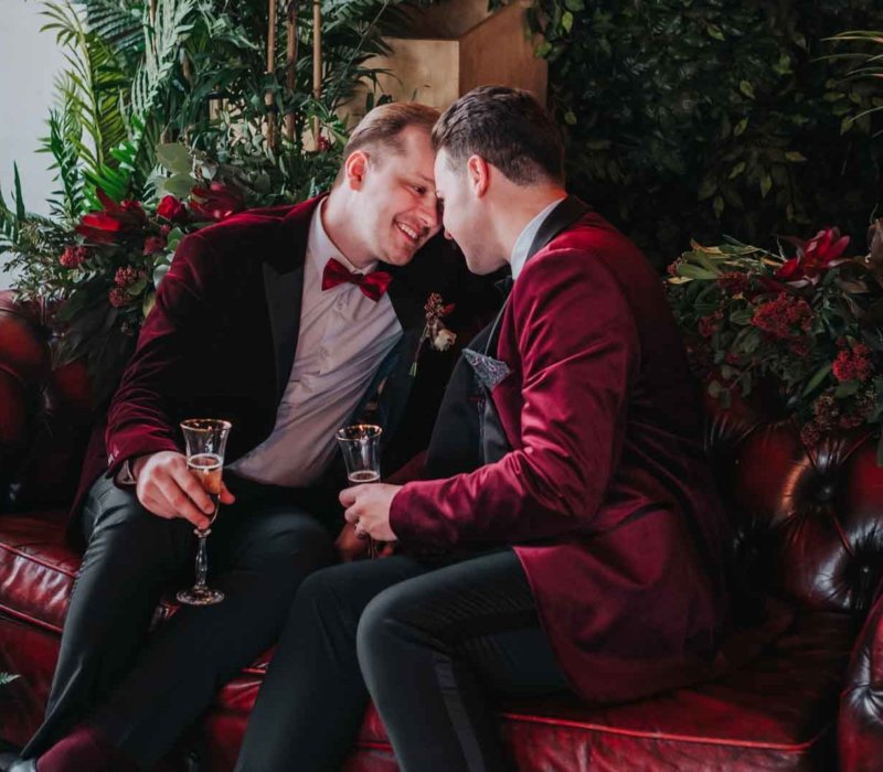 Phoebe Rossi Photography gay mr & mr queer LGBTQIA+ couple moody romantic wedding elopement Sussex United Kingdom Dancing With Them magazine (1)
