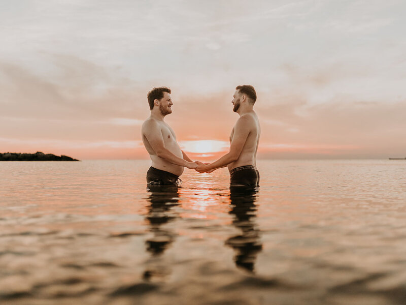 A gorgoues gay engagement in Hampton, Virginia