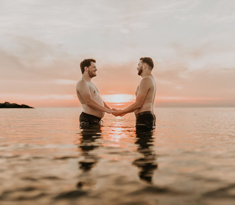 A gorgoues gay engagement in Hampton, Virginia
