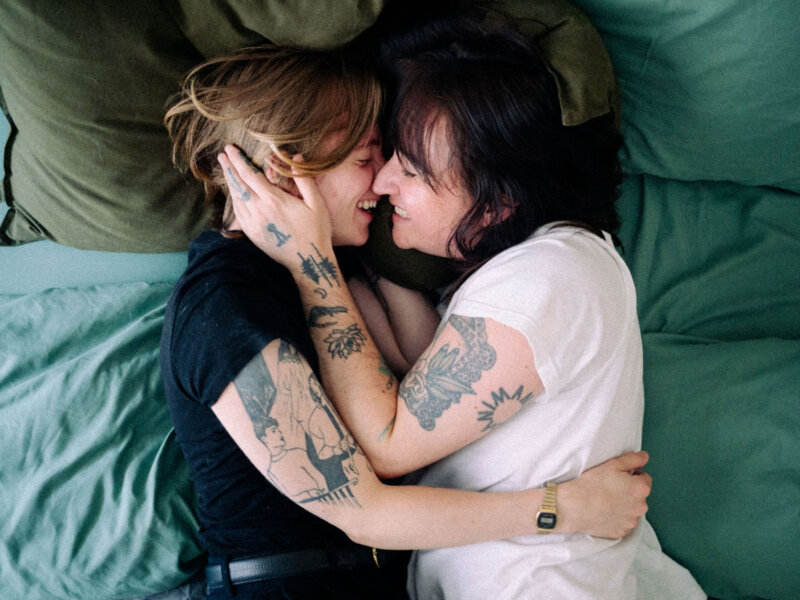 Intimate queer trans love