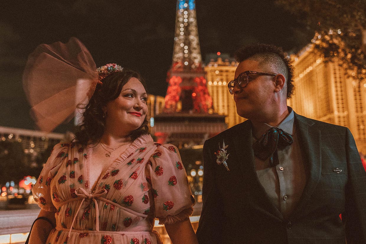 A adventurous queer elopement in Las Vegas