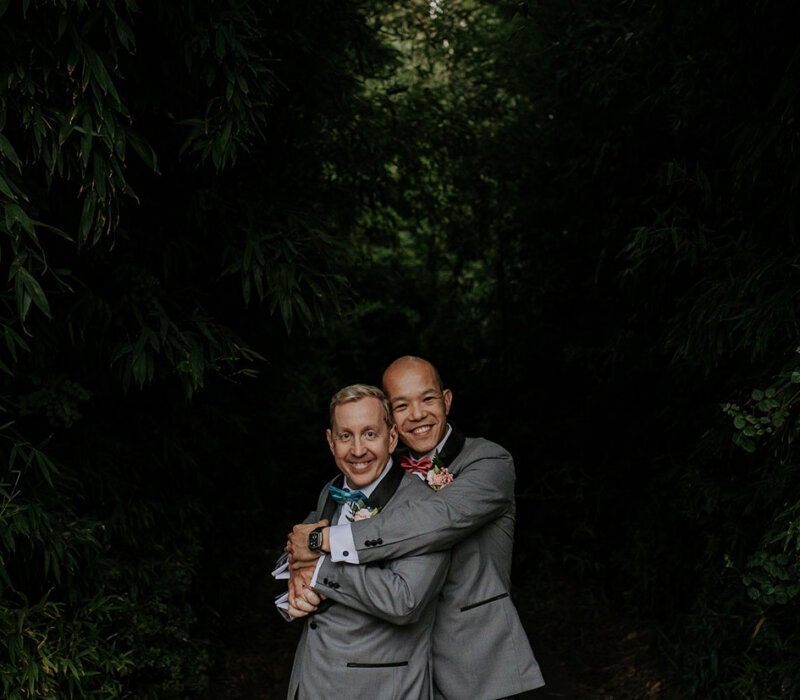 A gay wedding at Melbourne Zoo