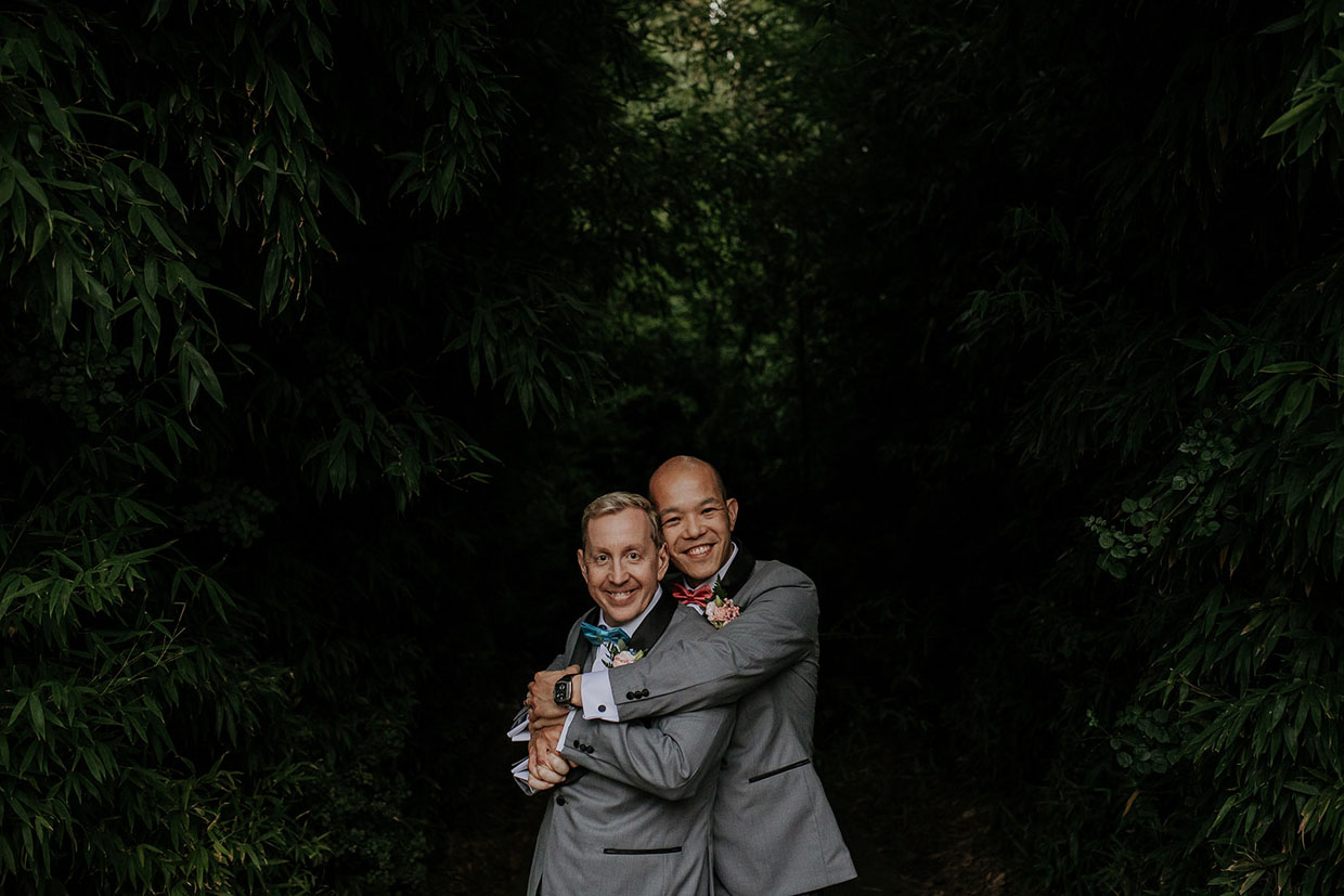 A gay wedding at Melbourne Zoo