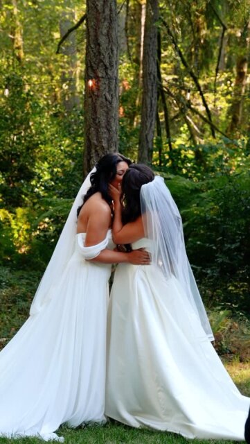 If the word timeless makes you 🥱 a little… keep reading.⁠
⁠
Rebecca of @rebeccalynnfilms makes wedding films for the wild at heart. The weird. The bold. The lovers who aren’t interested in shrinking themselves to fit someone else’s idea of what a wedding should look like.⁠
⁠
She's part of the LGBTQ+ fam, Seattle based but will travel anywhere for head-over-boots type've love. She shoots in a run-and-gun style that feels electric and alive. Nothing cookie cutter. No two films the same. Every story gets its own rhythm.⁠
⁠
When we first chatted to Rebecca, they spoke about choosing this work so that queer couples can take up space. Be loud. Be soft. Be awkward. Be fully themselves. No shrinking. No performing. Just love, captured as it actually feels 🌈⁠
⁠
Also, if you meet her at the bar, she’s ordering tequila. And apparently she’s in her brooch girl era. Fun lil' FYI.⁠
⁠
If you want a film that feels a little feral (in the best way) and a lot like you, @rebeccalynnfilms is in our directory of inclusive wedding pros - which is linked always up there for ya 👆