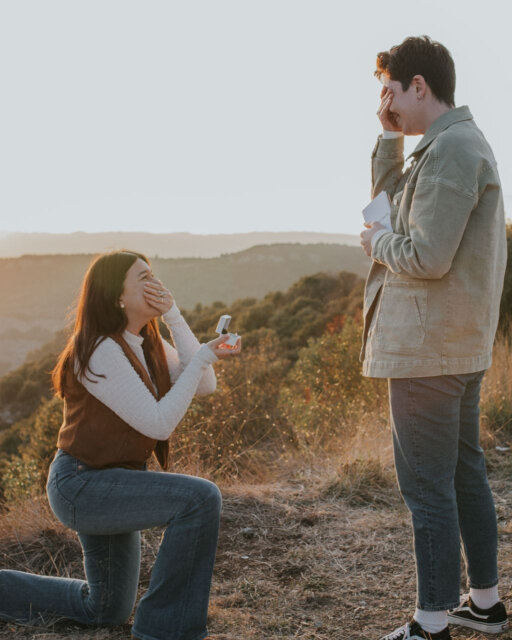 It started with a simple couples' photoshoot in their homeland of Catalonia. Little did MJ (she/her) know, her girlfriend Laura (she/her) had been planning a beautiful surprise with their photographer friend, Sandra 💍⁠
⁠
Surrounded by rolling hills and the wild, grounding energy of the mountains, Laura pulled out a silver ring, engraved to look like the bark of a tree. She read a declaration of her love and asked MJ to marry her. How darn sweet. ⁠
⁠
For them, this engagement is a powerful symbol of visibility and a promise to build a future that is unapologetically theirs. 'We wanted our engagement to be a celebration and a reminder that women who love women are here, we are not invisible, and we’re free to love as we are.'⁠
⁠
Go find this super sweet proposal over on the blog 🖤⁠
⁠
Featured in @dancingwithher⁠
Photography by @sandraoheis.photography⁠
Lovers @mariajesusfb13 & @lapsicologata
